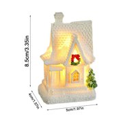 Lighted Resin Christmas Houses Decorations, 2025 New Christmas Village Houses, Christmas Houses Decor, Christmas House Table Decor for Home Table Room Farmhouse