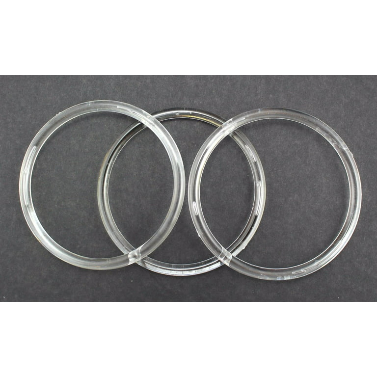 5 clear plastic rings 12 pieces 