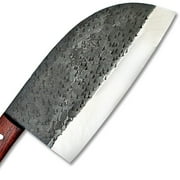 Teuchi Serbian Chefs Knife 1095 Forged High Carbon Steel Coco bola Handle