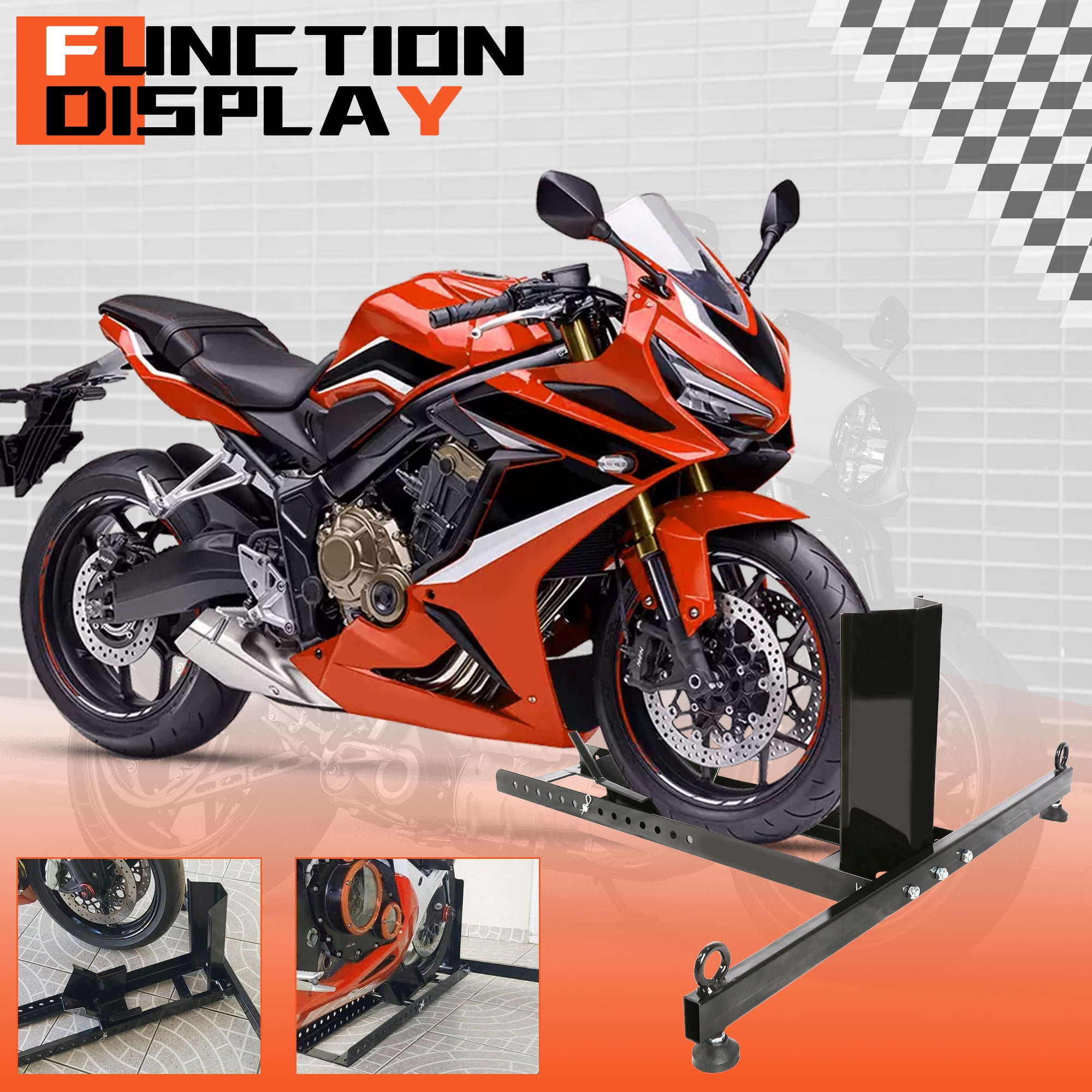 Free Shipping! Kojem Motorcycle Stand Wheel Chock Fit for 15