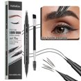 thumbnail image 1 of Lápiz para cejas, lápiz líquido para cejas Hellokiss, lápiz para cejas con microblading, marrón oscuro, 1 of 1