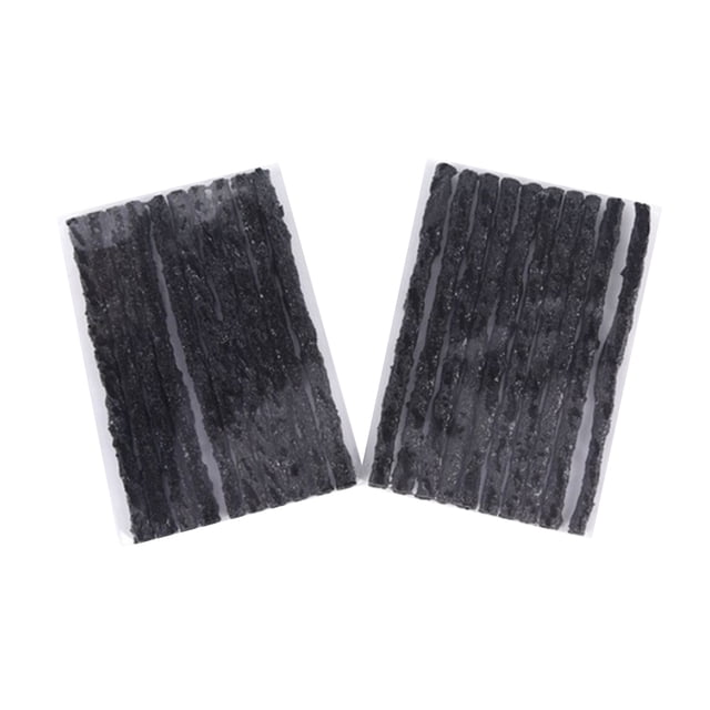 30 tiras de sellado sin cámara para neumáticos de coche, cinta antipinchazos para neumáticos de vacío, herramientas de reparación de neumáticos - 100 x 3,5 mm (negro)