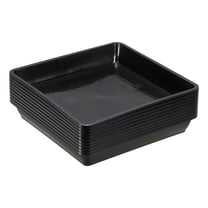 Uxcell Plant Saucers 6 Inch, 10 Pack Square Plastic Plants Drip Trays for Indoor Outdoor Garden Potted, Black