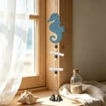 thumbnail image 2 of SLYNSHome Nautical Wooden Sea Creature Hanging Ornament, Handmade Coastal Wall Hanger With Metal Bells, Beach House Decor For Bathroom Balcony Indoor Home Decoration, 2 of 6