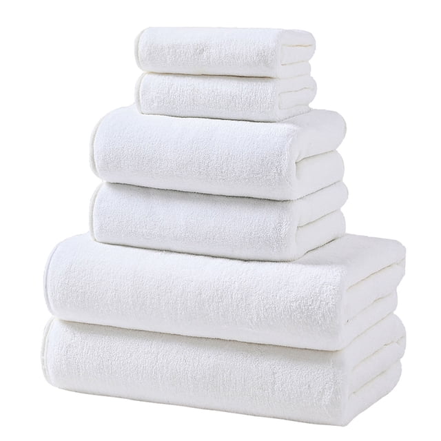 Big Savings! Cotton 8-Piece Towel Set 2 Bath Towels 2 Hand Towels 2 Washcloths 600GSM Hotel-Grade Dry Bathroom Soft Spa Collection For Bath Beach Gym Clearance Sales Today Deals Prime