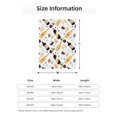 thumbnail image 4 of Throw Blanket for Couch Sofa and Bed, Wine Bottle Print No.9037 Super Soft Plush Throw Blanket, Fuzzy Cuteness Comfy Warm Washable Flannel Blanket & Throws for All Season 80"x60", 4 of 5
