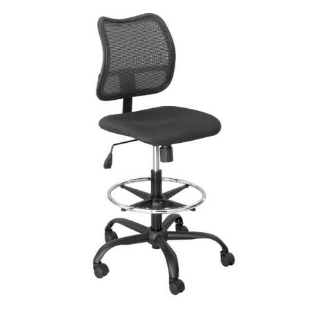 - Vue Series Mesh Extended Height Chair, Acrylic Fabric Seat, Black