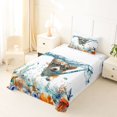 thumbnail image 5 of Homewish Kawaii Corgi Twin Sheets,Coastal Theme Bedding,Cartoon Pet Dog Themed Decor,3 Pieces,1 Fitted Sheet and 1 Pillowcase, 5 of 6