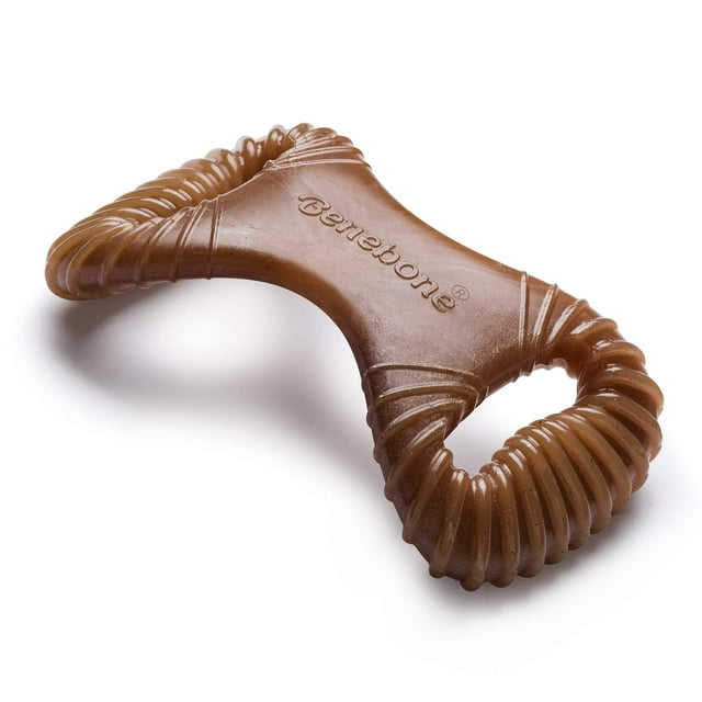 Juguete Mordedor Dental Benebone Sabor Maní Real para Perros Agresivos Mediano Hecho en USA