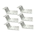 thumbnail image 3 of 6 piezas de soporte para poste en T, suministros resistentes, multiusos, capacidad de 400 libras Plata, 3 of 9