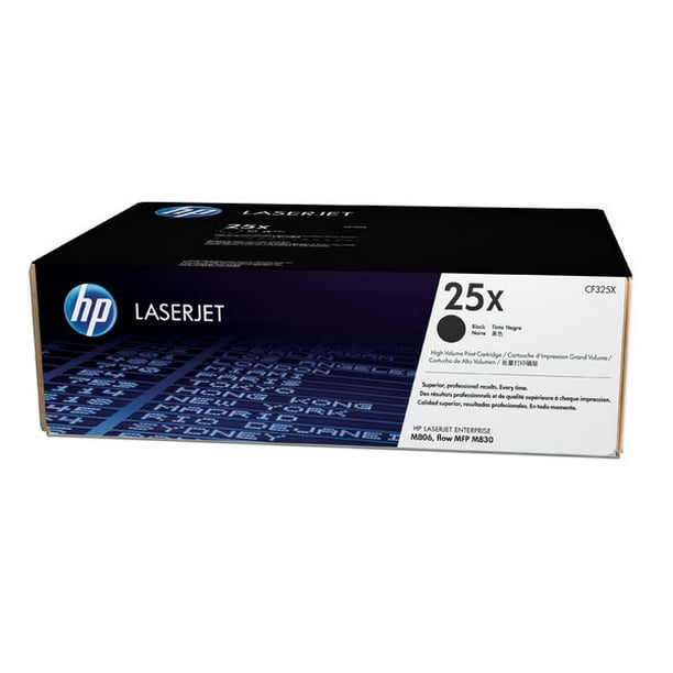 Cartucho de Tóner HP 25X Negro Alto rendimiento Laserjet Original CF325X