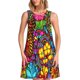 thumbnail image 1 of Balery Butterfly Garden Vestidos de verano para mujer con estampado: vestido holgado sin mangas, vestido playero informal y cómodo para días calurosos., 1 of 7