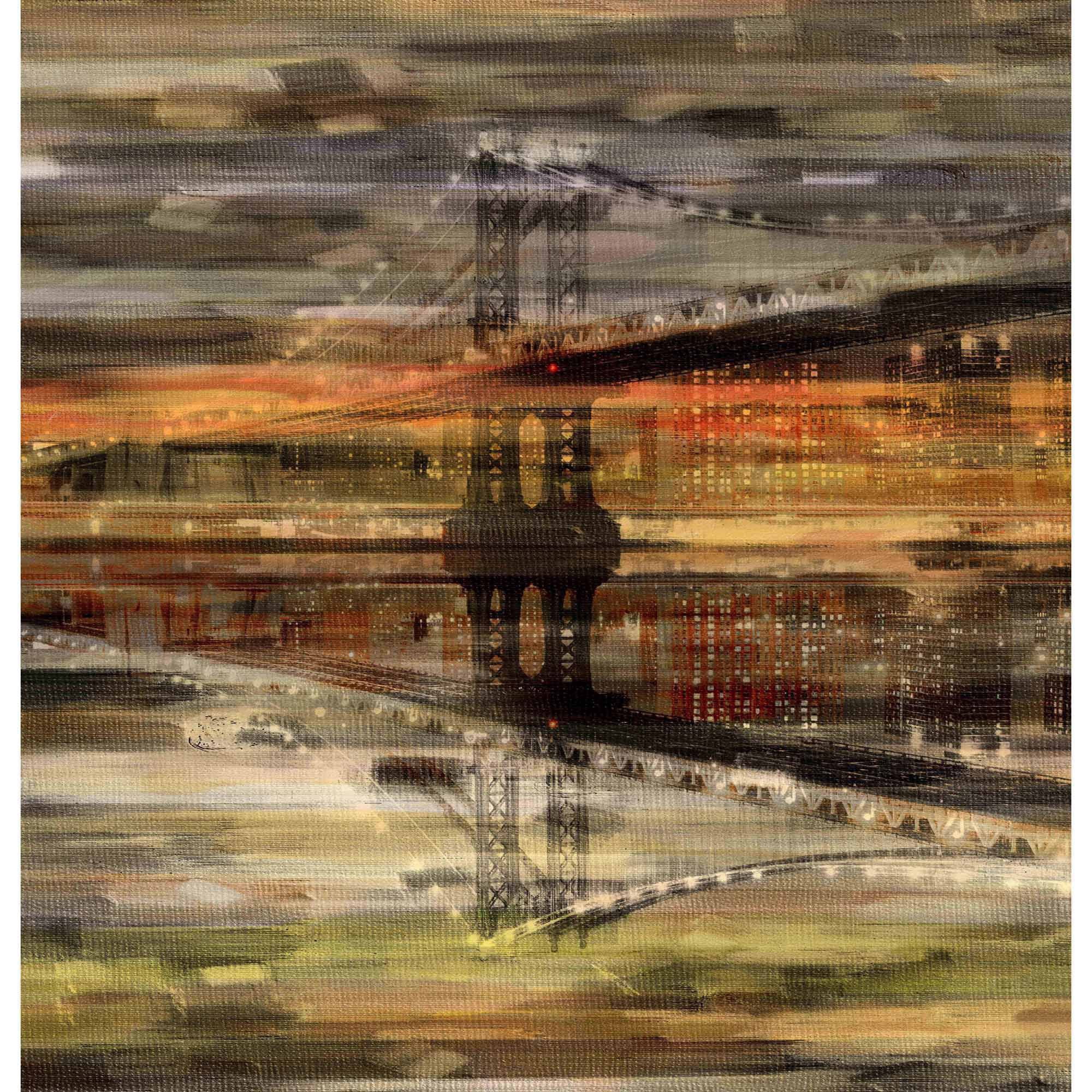 Parvez Taj "Night Bridge" Print on Canvas