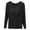 Black, variant on Vinsonshop Women's Long Sleeve Casual T-shirts Built in Bra Slim Fit Crewneck Stretch Layering Base Layer Pink XL