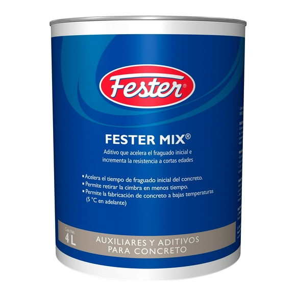 Aditivo que Acelera el fraguado inicial Fester 4 L Resistencia a Cortas edades