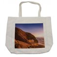 thumbnail image 1 of Sunset Shopping Bag, Red Arches of Legzira Beach Sidi Ifni Souss-Massa-Draa Morocco, Eco-Friendly Reusable Bag for Groceries Beach and More, 15.5" X 14.5", Cream, by Ambesonne, 1 of 2