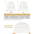 thumbnail image 4 of YANIBEST Womens Saitn Lined White Knit Beanie Hat Acrylic Winter Hats for Women Men, 4 of 8