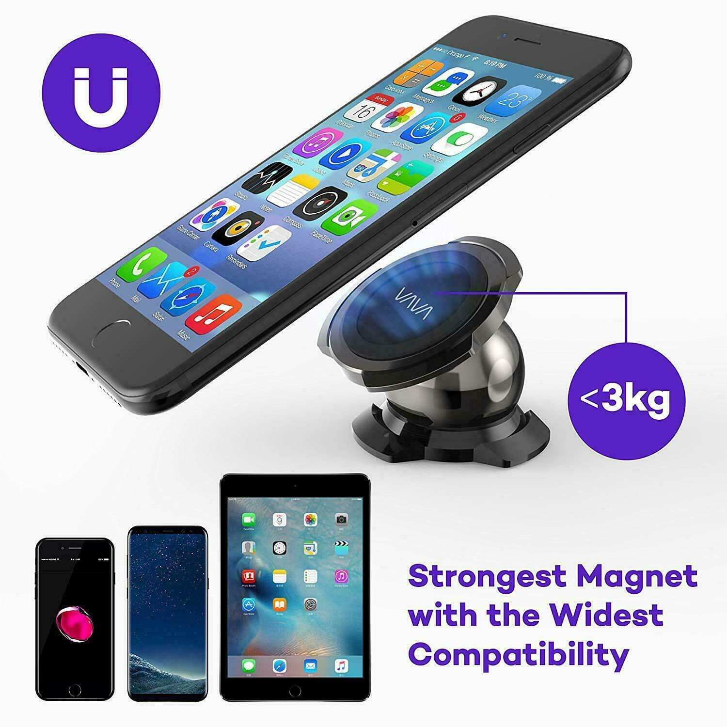 vava magnetic phone holder
