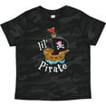 thumbnail image 3 of Inktastic Lil' Pirate Pirate Ship, Pink Bandana Boys or Girls Toddler T-Shirt, 3 of 5