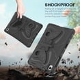 thumbnail image 5 of Dteck Kids Case for Samsung Galaxy Tab A9 Plus 11 Inch (SM-X210/X215/X216/X218), Lightweight EVA Stand Durable Shockproof Child Butterfly Case with Shoulder Strap for Galaxy Tab A9+ 2023,Black, 5 of 6