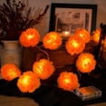 thumbnail image 4 of 19.7 Ft Marigold LED String Lights, Battery Operated Waterproof Decorative Lights for Halloween Day of Dead Party, Mexico Flower for Home Garden Patio Indoor Outdoor, 40 Lights, 4 of 4