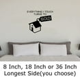 thumbnail image 2 of Everything I Touch Turns To Sold Funny House Wall Decals for Walls Peel and Stick wall art murals Black Large 36 Inch, 2 of 2