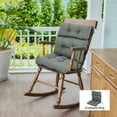 thumbnail image 2 of Outsunny Outdoor Seat/Back Chair Cushion Patio Chair Cushion w/ Ties Grey, 2 of 10