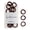 Dark Brown, variant on Small Hair Ties - Brown - 1 Inch Seamless No-Damage Ponytail Holders for Kids, Braids and Thin Hair - 20 Count