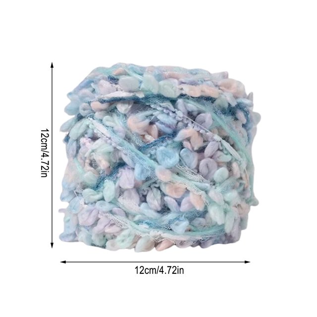 Hilo para Tejer Hilo Artístico Hecho a Mano 100G / Roll, Color Brillante Mezclado a Mano, Adecuado para Bufandas Tejidas a Mano, Sombreros, Bolsos