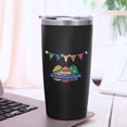 thumbnail image 3 of 20oz Powder Coated Easter Tumbler with Telescopic Straw, Insulated Travel Mug, [Easter Theme] Print, 3 of 6