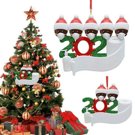 

Gwong DIY Name Blessings Card Snowman Christmas Tree Hanging Pendant Home Ornament