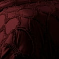 thumbnail image 4 of DNG Creations 5 Piece Ruffle Ribbon Design Comforter ( Full/Queen Size ) Ultra Soft All-Season 550 GSM 800 Threads Count,100% Egyptian Cotton - Solid Wine Colour, 4 of 5