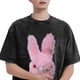 thumbnail image 4 of Camiseta japonesa Dirty Bunny Sonic Youth, camiseta de algodón lavado de gran tamaño de hip hop para hombres y mujeres, camisetas de calle, camiseta estampada, 4 of 4
