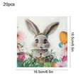 thumbnail image 5 of Fuebueo Home Savings 20Pcs Happy Easter Napkins Paper, Easter Party Supplies Disposable Bunny Luncheon Napkins for Spring Holiday Birthday Party Baby Shower Dinner Kitchen Bathroom, 5 of 6