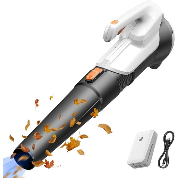 20V Cordless Leaf Blower Battery Powered Leaf Blower, 2.0 Ah Battery Lightweight 2 Speed Mode Electric Blowers for Lawn Care, Patio, Snow, Dust, Blowing Leaves