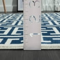 thumbnail image 6 of Abani Arto Collection Area Rug Mid Century Modern Bedroom Living Room Decor Floor Rug 5 x 8 Blue Cream, 6 of 8