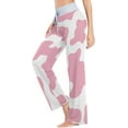 thumbnail image 3 of Women's Leopard Pajama Pants, Casual Pajama Bottoms Lounge Pants Wide Leg, 3 of 7