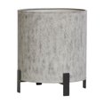 thumbnail image 2 of Modern Metal Planter Pot With 4-Leg Black Metal Base - Gray - 14"H x 13"W, 2 of 4