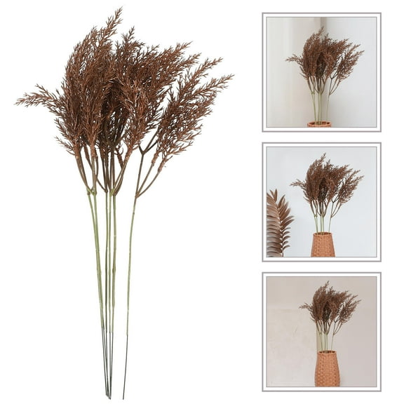 FRCOLOR  Wedding Floral Bouquet Decor Artificial Flowers Bride Brown