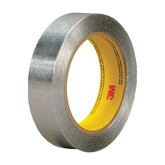 3M Tape 425 Duct Tapes, Aluminum Foil, Silver, 1 in x 60 yd, 36 Pack
