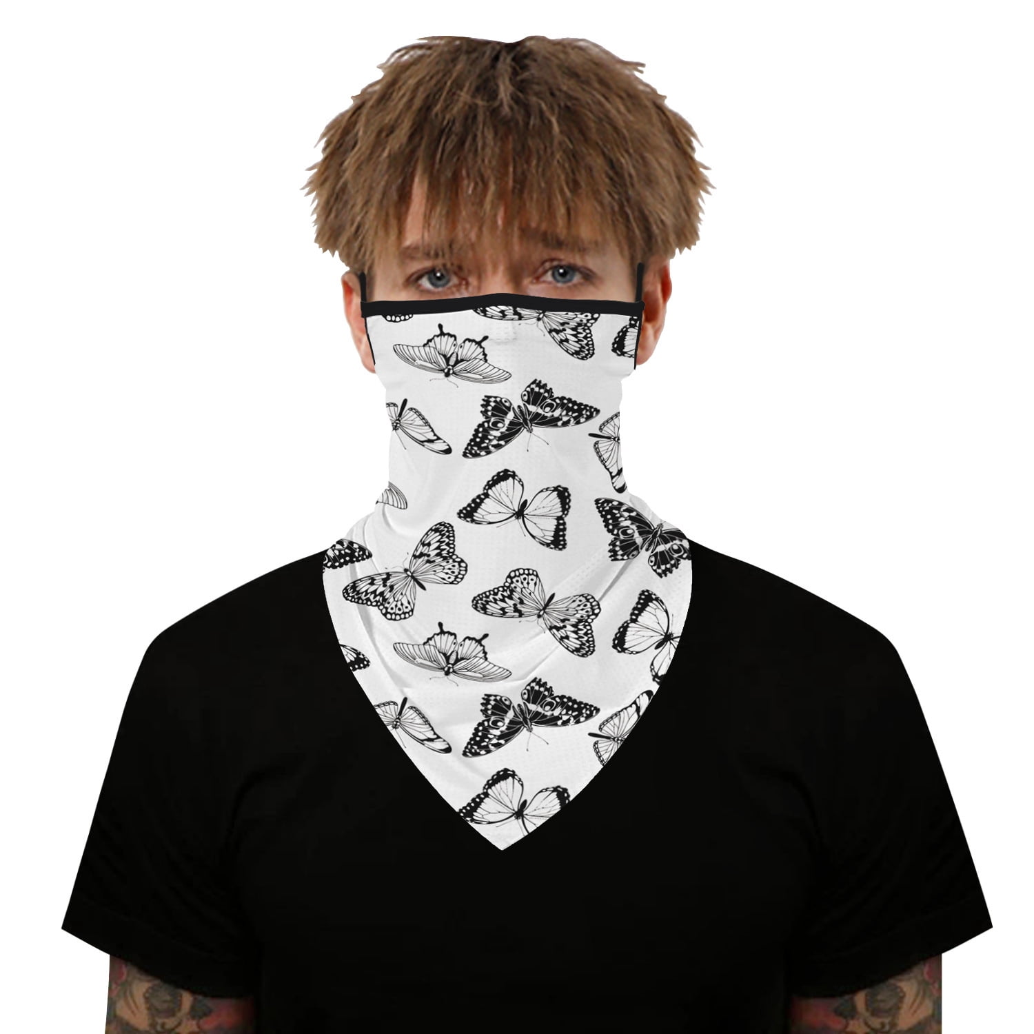 Unisex Outdoor Sport Bandana Triangle Scarf Neck Tube Ear Hanging Face Cover HS 