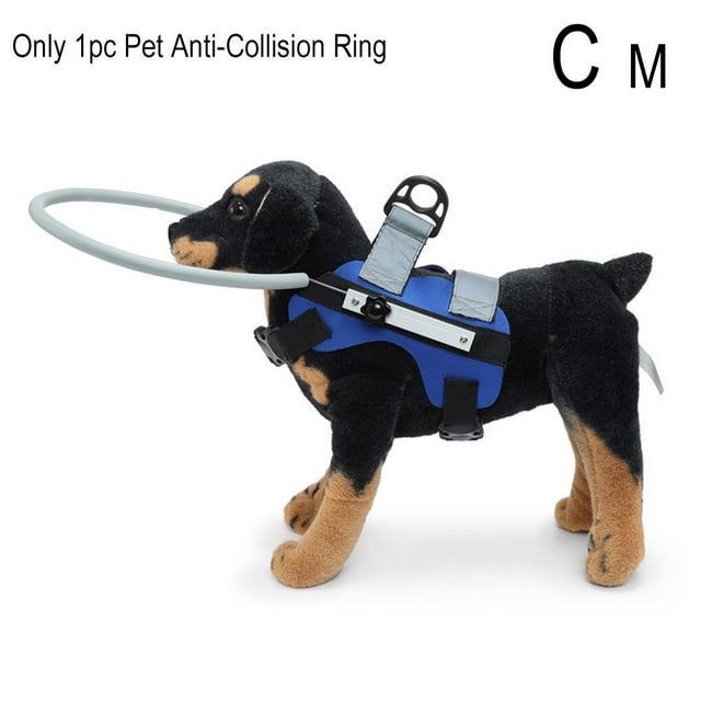 Blind Pet Anti-collision Collar Blind Dogs Safe Halo Reflective Harness V5U4