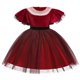 thumbnail image 2 of Vestido Para Niñas, Ropa Para Niñas Pequeñas, Hilo De Red De Perlas, Temperamento, Lentejuelas, Lazo, Vestido De Fiesta De Cumpleaños, Vestidos Largos Rojos Odeerbi LM103-8305, 2 of 9