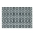 thumbnail image 1 of Geometric Cutting Board, Dark Toned Background Swirled Lines Squares Rectangles Abstract Motif, Decorative Tempered Glass Cutting and Serving Board, Small Size, Charcoal Grey White, by Ambesonne, 1 of 1