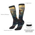 thumbnail image 4 of Fotbe Forest Meditating Tiger Calcetas Divertidas Estampadas para Hombre y Mujer, Calcetas de Algodón hasta la Rodilla para Caminar, Correr, Enfermería y Embarazo, 4 of 6