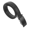 thumbnail image 2 of Cinturón de cuero de PU para hombre Cinturón de negocios simple y moderno con hebilla automática para trabajo de oficina 125 cm, 2 of 10