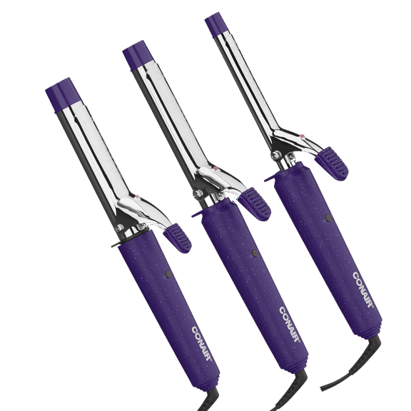 Conair Supreme Curling Iron 3-Pack, Includes 1/2", 3/4", and 1" Curling Irons