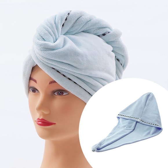 Serviette de Bain en Microfibre, Enveloppements pour Cheveux pour Femmes, Turban à Séchage Rapide pour Cheveux Mouillés, Contrôle des Frisottis et Soins des Cheveux Bouclés