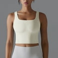 thumbnail image 5 of Nmnitkp Tank Top for Women Comfortable and Breathable Womens Square Neck Longline Sports Bra - Workout Crop Tank Tops Padded with Built in Shelf Yoga Bra, 5 of 7