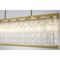thumbnail image 2 of Design Living 7-Light Brass Chandelier With Clear Rippled Glass, 2 of 6